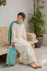 Kastoor - Winter 3Pcs Dhanak Embroidered Suit - SB0013